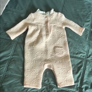 Quilted Cream Kids One Piece